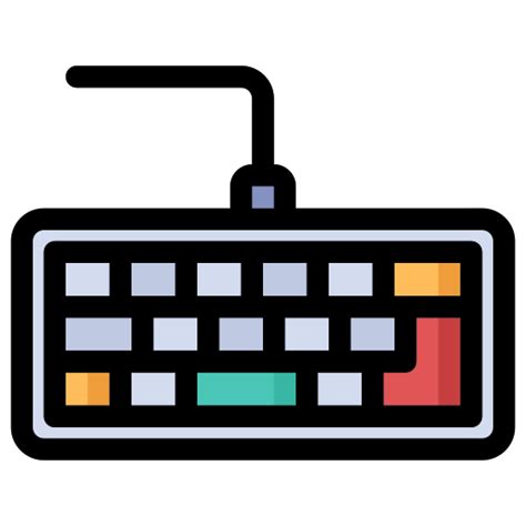 Keyboard Generic Outline Color Icon