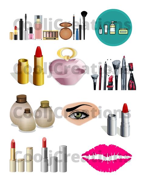 Makeup Clip Art, Cosmetics Clip Art, Makeup Digital Pictures, Cosmetics ...