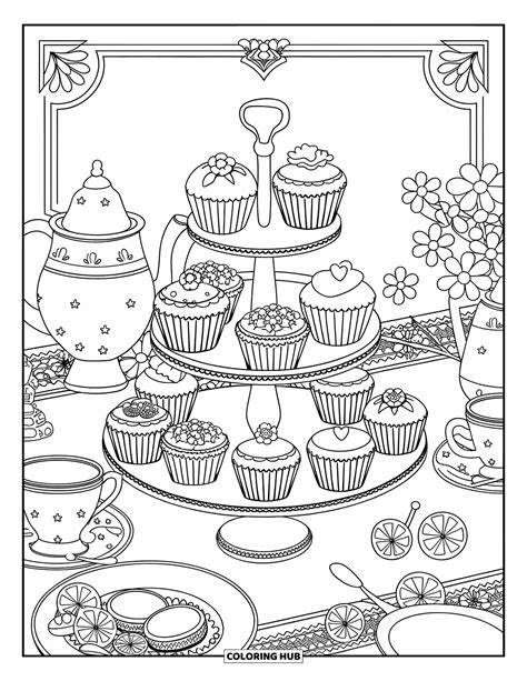 95+ Dessert Coloring Pages for Kids & Adults (Free)