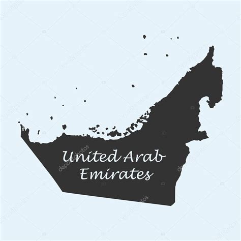 Map Of United Arab Emirates Stock Vector Image By © Panya 100146338