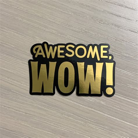 Awesome Wow Gold Sticker Hamilton Redesignbroadway