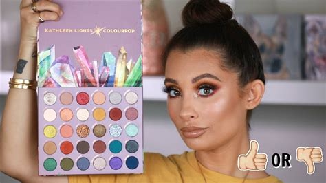 So Jaded Kathleen Lights X Colourpop Palette Review Tutorial Youtube