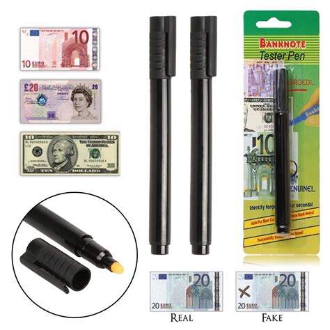 2 x Money Checker Money Detector Currency Detector Counterfeit Marker ...