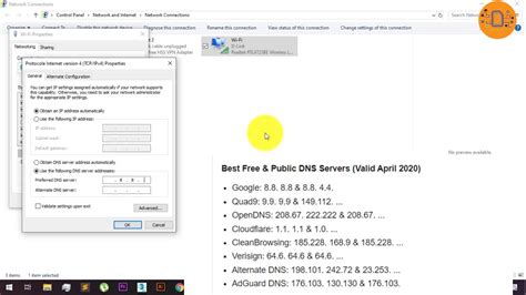 How To Changing The Dns Server On Windows 10 Youtube