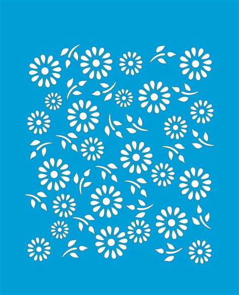 STENCIL JOIA MARGARIDA 15X20 JC 1137 - CASA DA MADEIRA