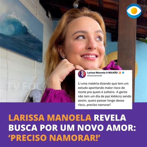 TV Foco on Twitter Larissa Manoela tweetou sobre uma notícia em que