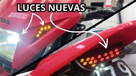 Instalando LUCES Nuevas LEDs PORTAPATENTE Rebatible Y GIROS En Mascara