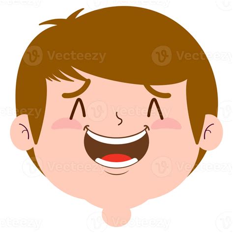 boy laughing face cartoon cute 21457031 PNG