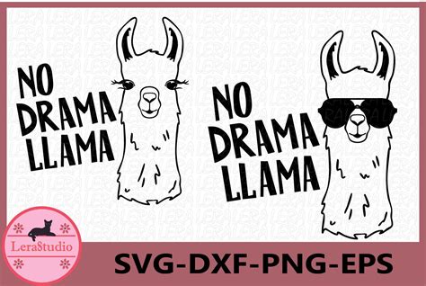 Llama Svg No Drama Llama Svg Llama In Glasses Svg Lama 240259