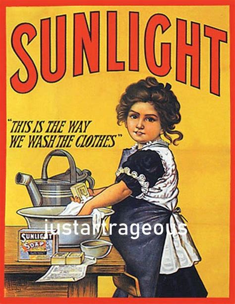 Sunlight Washing Soap Vinatge Soap Advertisement Vintage Advertising