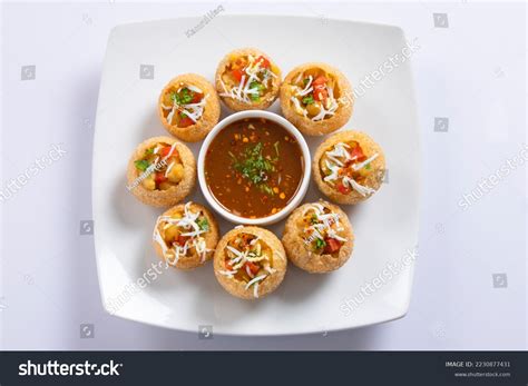 Panipuri Fuchka Fhuchka Gupchup Golgappa Pani Stock Photo