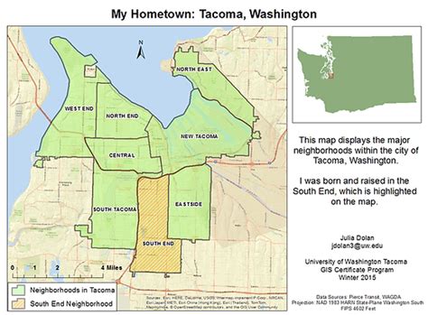 Tacoma Washington Map Usa - Emelia Morganica