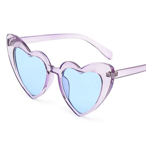 Jual Osier Womens Accessories Heart Shaped Sunglasses Fashion Uv400