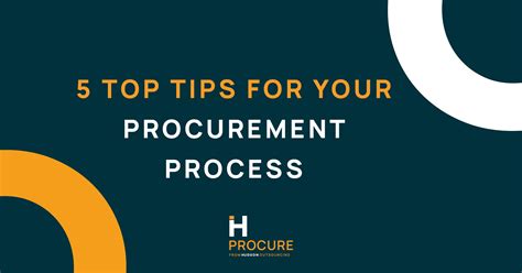 Top Tips For Your Procurement Process Procure Consult