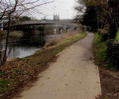 Riverside Path Hereford © Jaggery Cc By Sa20 Geograph Britain And