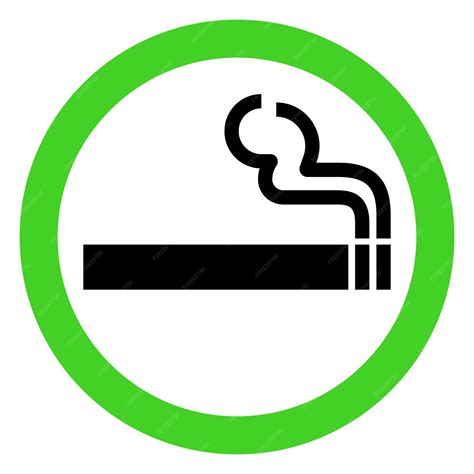 premium vector vector smoking area sign illustration