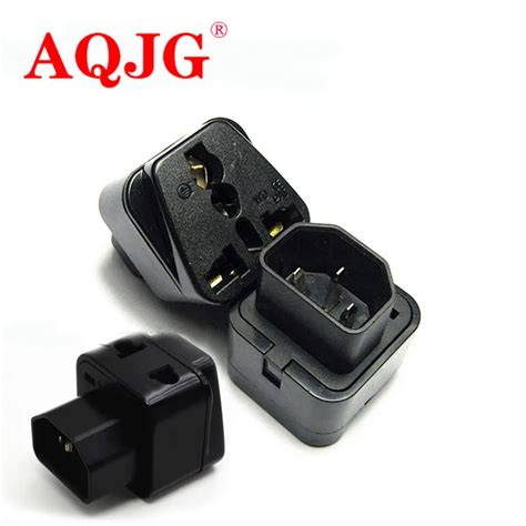 1pcs 2 In 1 IEC 320 C14 Male To C13 Female Power Adapter PDU UPS C13