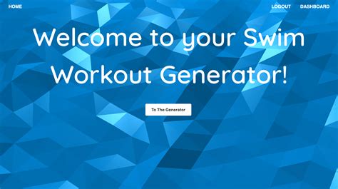 Swim Workout Generator | Devpost