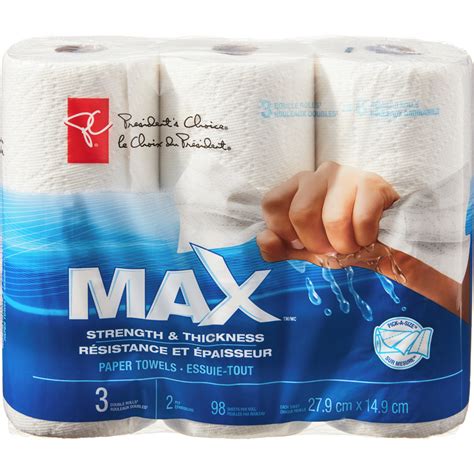 Ply Paper Towels Cmx Cm Max Strength Thickness Double