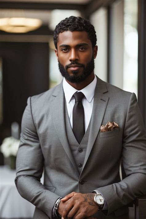 Gentlemans Club In 2024 Black Men Fashion Casual Gorgeous Black Men Black Suit Men