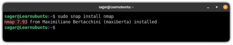 install nmap  ubuntu