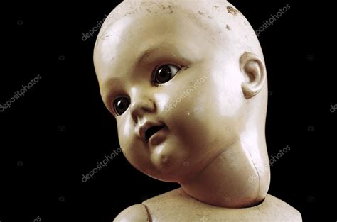 Creepy doll face. Clipping path included. — Stock Photo © sqback #75069761