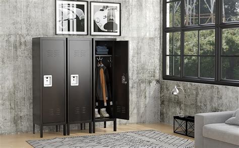 Metal Storage Locker STANI With Shelves - Lockable Cabinet For Home ...
