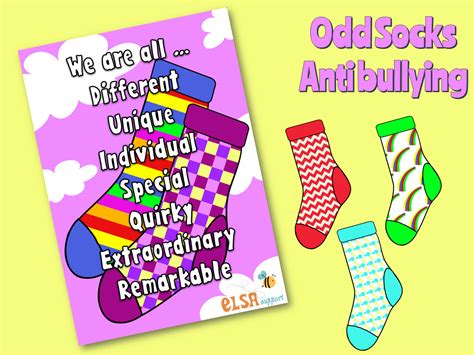 Odd Socks Anti bullying - Elsa Support