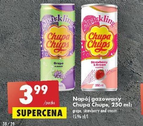 Promocja Napój gazowany Chupa Chups 250 ml Biedronka