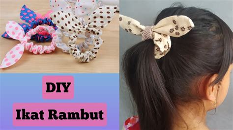 Membuat Ikat Rambut Dari Kain Perca Youtube