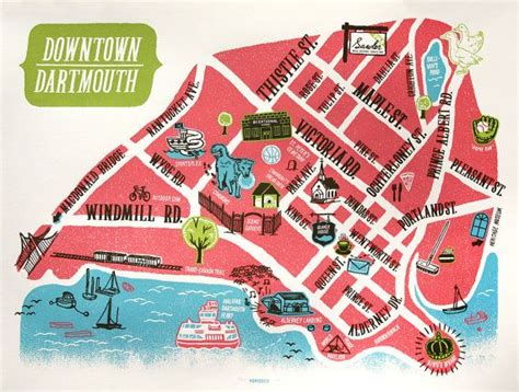downtown dartmouth illustrated map