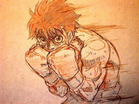 Hajime No Ippo Art Anime Sketch Anime Character Drawing Anime