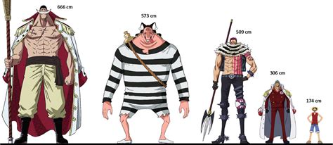 One Piece Height Comparison By Kamikage86 On Deviantart