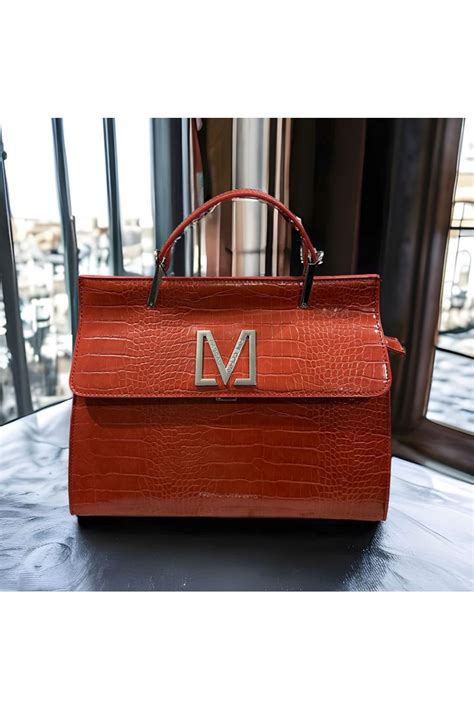 MAGDA CROCO Handbag By PASCALE MORABITO Orange