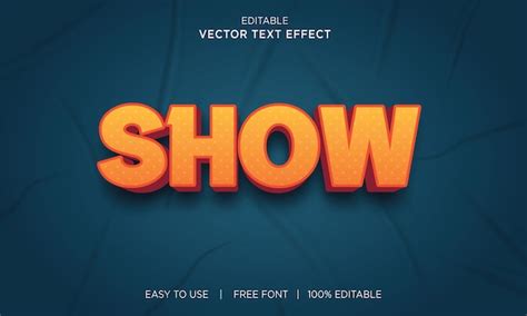 Efecto De Texto Vectorial Editable Vector Premium