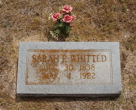 Sarah Rebecca Kimzey Whitted M Morial Find A Grave