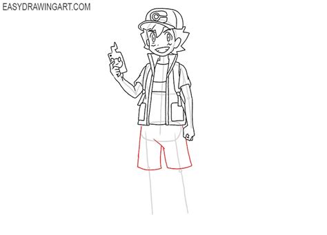 How to Draw Ash Ketchum - Easy Drawing Art