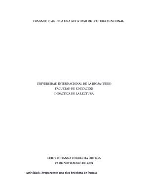 Actividad Soy mediador literario Didáctica de la literatura infantil