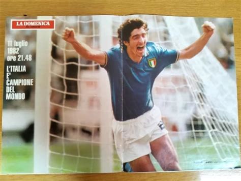 Paolo Rossi Gol Italia Campione Del Mondo 1982 Poster Mundial