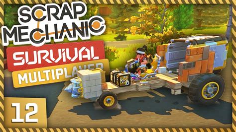 BIG WHEELS Scrap Mechanic Survival 12 Multiplayer Gameplay YouTube