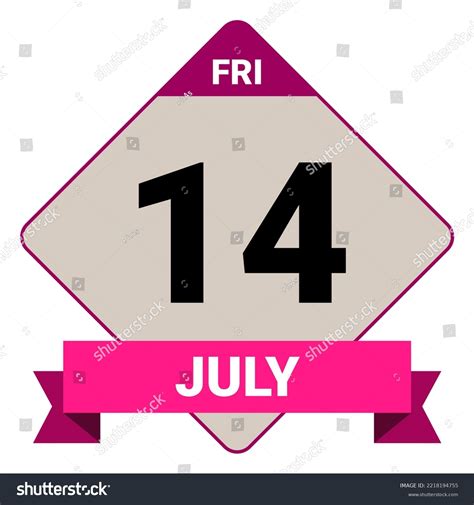 1,606 14 July Calendar Images, Stock Photos & Vectors | Shutterstock