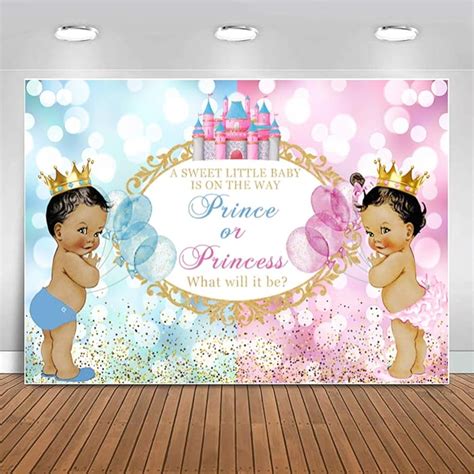 Buy Sensfun Royal Prince Or Princess Gender Reveal Backdrop Blue Pink