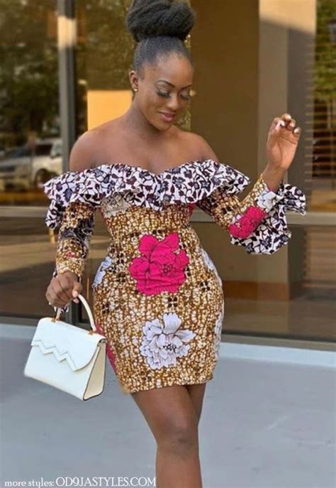 Trendy And Chic Off Shoulder Ankara Designs For Stylish Women