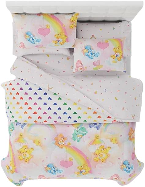 Amazon Franco Care Bears Classic Retro Rainbow Bedding Piece