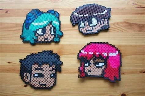 Scott Pilgrim Perler Bead Coasters Free Tutorial With Pictures On How