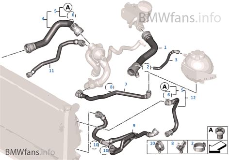 Cooling System Coolant Hoses BMW 3 F30 320i N20 Europe