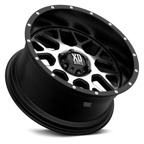 Xd Series Xd Grenade Wheels Satin Black With Machined Face Rims