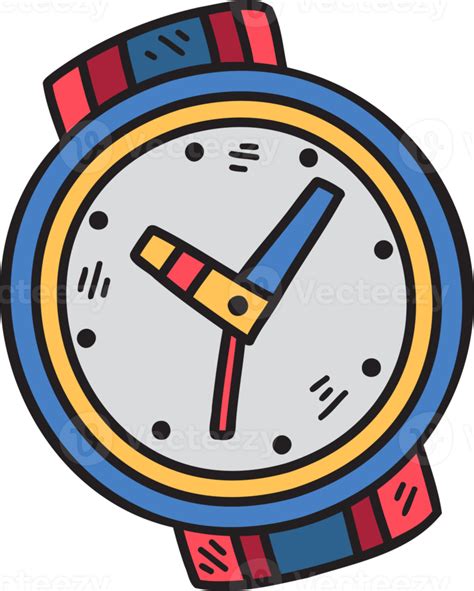 dibujado a mano lindo reloj ilustración 11732511 PNG