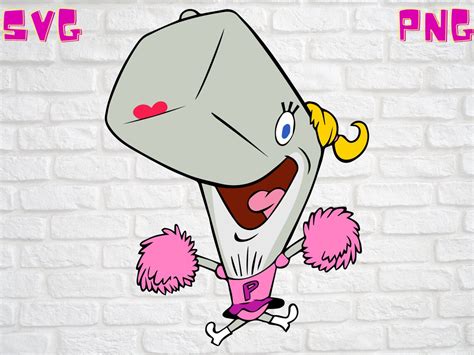 Spongebob Squarepants Pearl Krabs Cheerleader Svg Digital Etsy