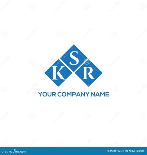 KSR Letter Logo Design on White Background. KSR Creative Initials ...